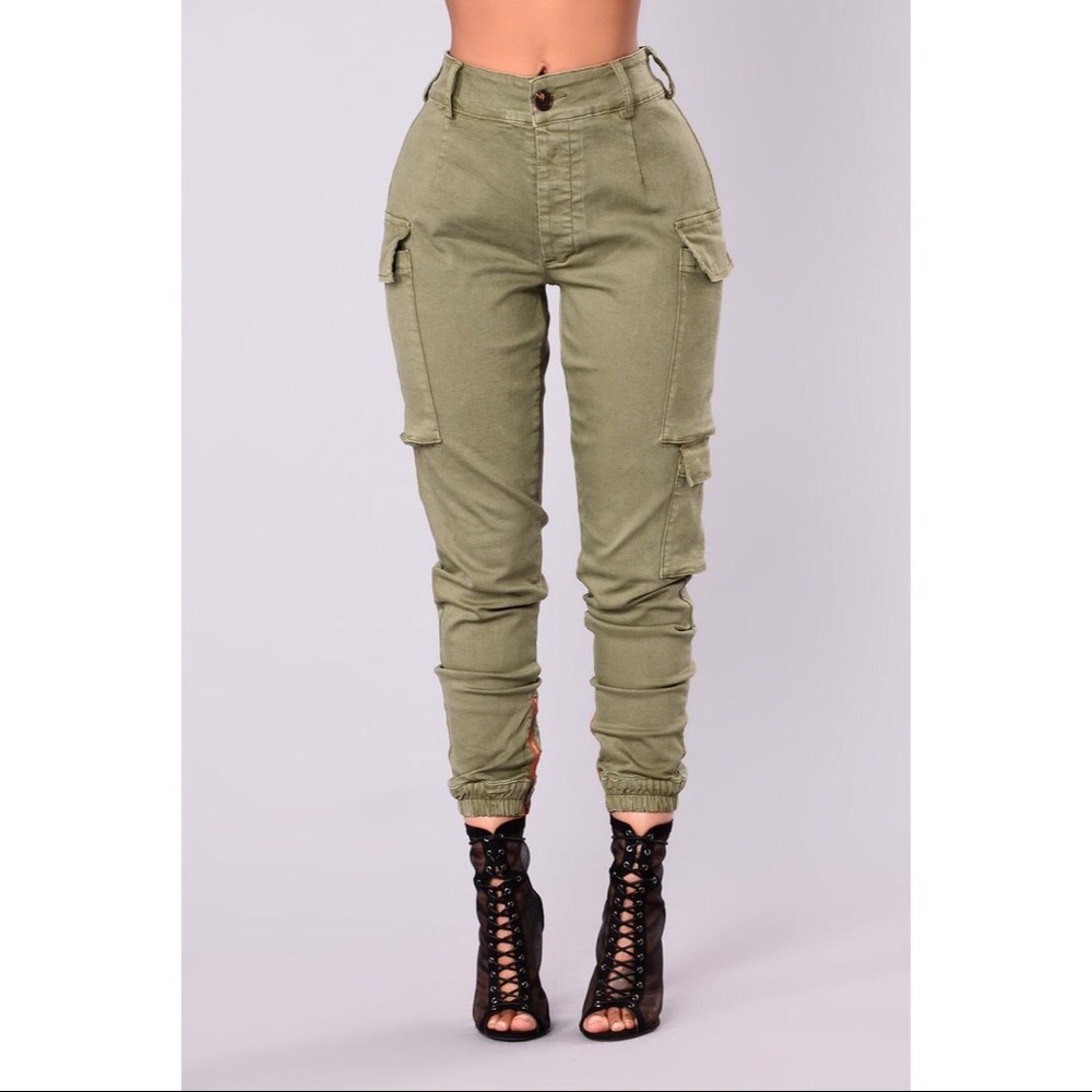 Fashion Nova Cargo Jogger Pants